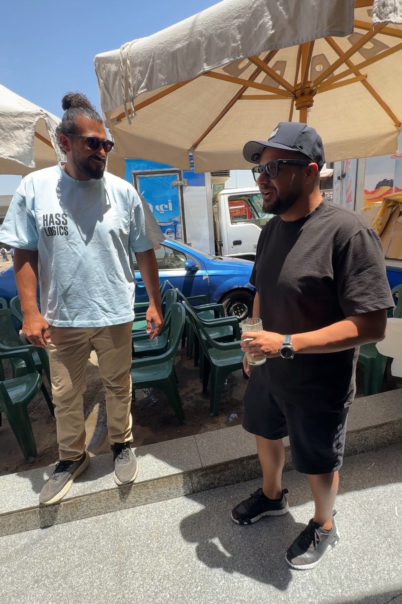 Hassan Hallal with @tru_vizionllc, 8 Dominoes of Life community