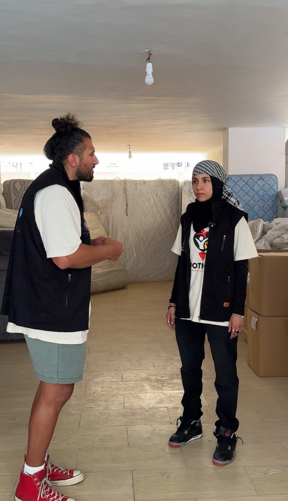 Hassan Hallal with @the_hoodjabi_, 8 Dominoes of Life community